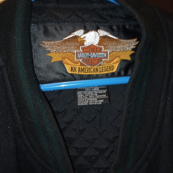 Harley Davidson thick Wool letter style jacket - Picture 3 of 3
